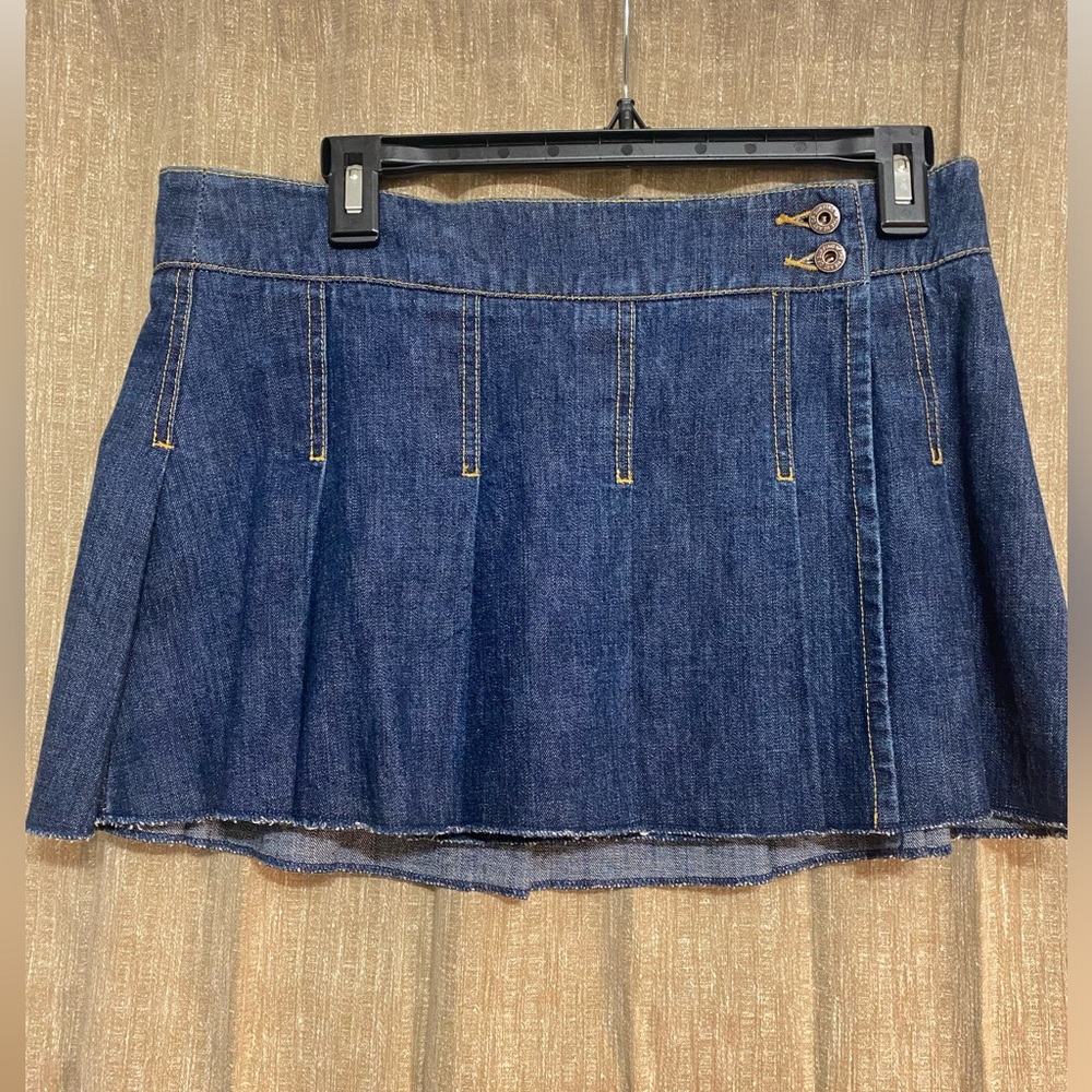 Quicksilver denim wrap mini skirt